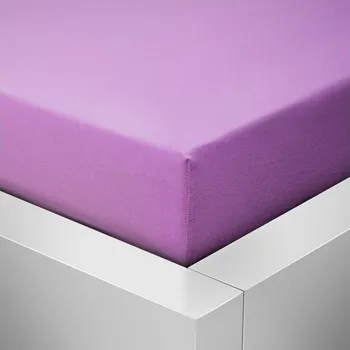 Prostěradlo Numberoplus Jersey prostěradlo fialová Velikost: 90 x 200 cm