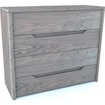 Postelia Dřevěná komoda z masivu TENNO 4x zásuvka