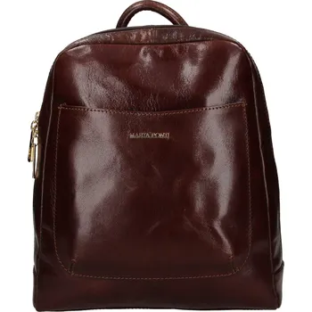 Městský batoh Dámský kožený batoh Marta Ponti Alix - tmavě hnědá