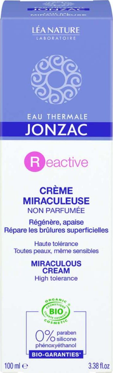 Jonzac REactive Control Crème Miraculeuse Bio 100 Ml – SOS-Pflege Für Empfindliche Haut, Mit Thermalwasser