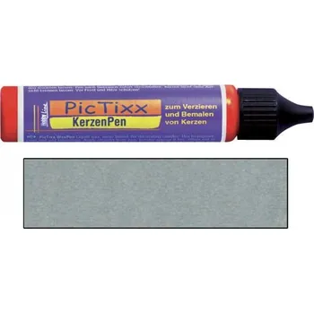 Svíčka Kreul CANDLE PEN voskové pero pro malování svíček STŘÍBRNÁ