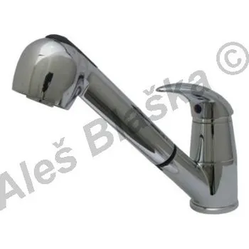 Vodovodní baterie STENO ST 3050 vodovodní baterie páková stojánková dřezová s výsuvnou sprchou (vytahovací sprškou) - CHROM ST3050