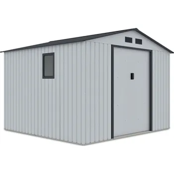 Zahradní domek Hardmaister Hudson 2,55 x 2,77 m Light Grey