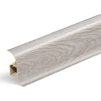 soklová lišta NOVÁK Podlahová - soklová lišta 56x23 PVC Gladstone šedý dvoudílná, 2,5m NGF0G8