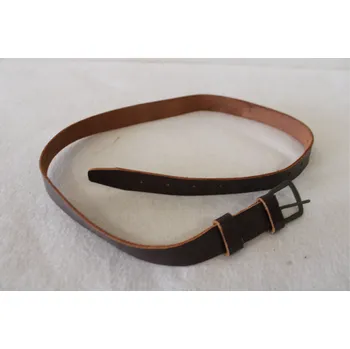 Opasek OPASEK ČSLA KOŽENÝ kalhotový - tmavě hnědý Velikost: 100 cm