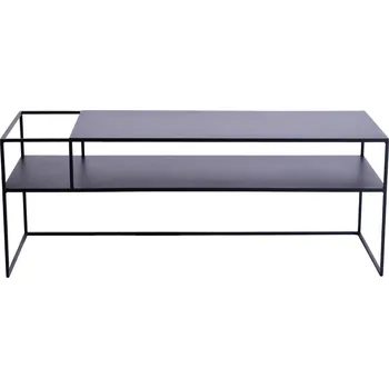 Televizní stolek Nordic Design Černý kovový TV stolek Alonso 120 x 45 cm, levý