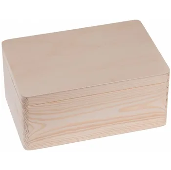 FK dřevěné lišty Dřevěná krabička 30 x 20 x 14 cm přírodní Dárková krabička FK dřevěné lišty Dřevěná krabička 30 x 20 x 14 cm přírodní