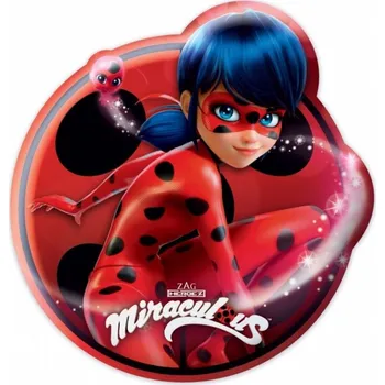 Dekorativní polštářek Halantex Tvarovaný 3D polštář 28,5 x 30 cm Kouzelná beruška a Kwami Tikki