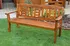 Zahradní lavice Exclusive dřevěná lavice pro tři 150 cm borovice