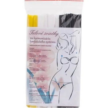 Tělové svíčky lymfatický systém 10ks medosviecky