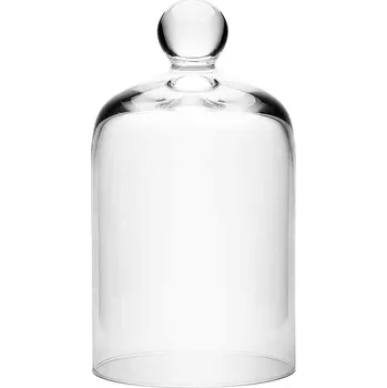 Svícen AROMEA Skleněný poklop s úchopem, Ø 12 x 22 cm