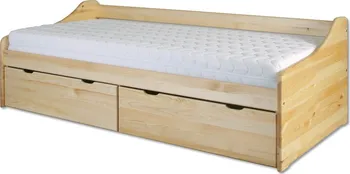Postel Masivní postel LK130-90 90 x 200 cm borovice