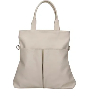 Kabelka Dámská kožená kabelka Italia Ghita - krémová