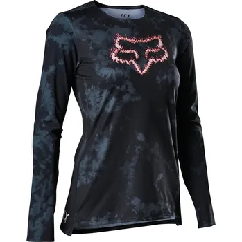 cyklistický dres Dámský cyklo dres Fox W Flexair Ls Jersey Ts57 Black - vel. S r.22