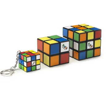 Hlavolam Spin Master Rubik's sada 3x3/2x2/3x3 přívěšek