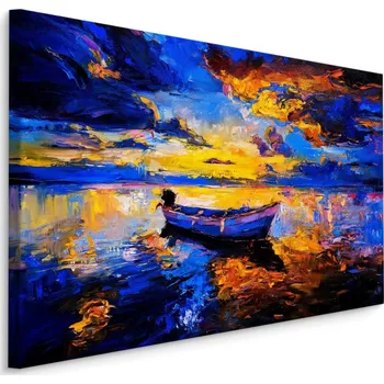 Obraz Plátno Rybářská Loď Na Moři I. Varianta: 30x20