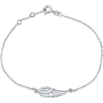 Šperk Stříbrný náramek s přívěskem andělské křídlo SMJB14QJ2ZT