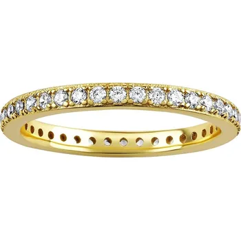 Prsten Stříbrný/pozlacený prsten Samira s čirými Brilliance Zirconia