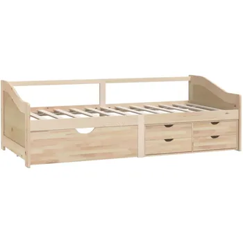 Postel 3místná válenda se zásuvkami masiv 90 x 200 cm