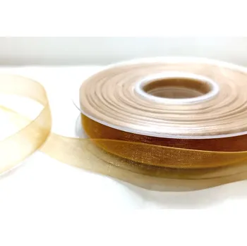 Stuha Stuha monofilová 15 mm - medově zlatá - 1m