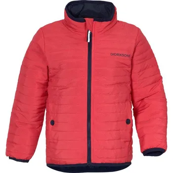 Chlapecká bunda Dětská prošívaná bunda Didriksons Algos růžová 130