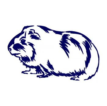 Samolepící dekorace SAMOLEPKA Morče 002 levá (23 - tmavě modrá) NA AUTO, NÁLEPKA, FÓLIE, POLEP, TUNING, VLASTNÍ TEXT, TISK, AUTOSAMOLEPKY.cz, POLEPY, OBRÁZEK, LOGO, SAMOLEPKY