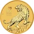 The Perth Mint Rok tygra Austrálie 2022 zlatá mince 1/10 oz