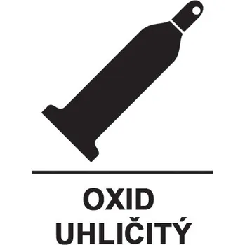 Značka OXID UHLIČITÝ, samolepicí fólie, 148 × 210 mm
