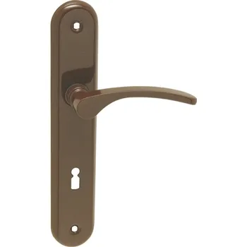 Dveřní kování MP KOVÁNÍ KE - LAURA Provedení: BB (pokojový klíč), Povrch: Hnědá, Rozteč: 72 mm