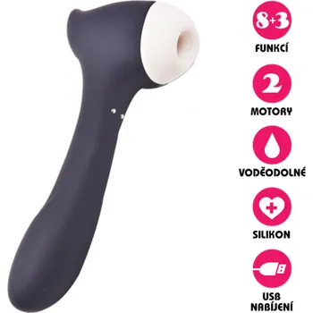 Vibrátor VšeNaSex.cz Vakuový vibrátor Clitoral Suction Stimulator černý