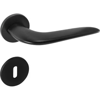 Dveřní kování MP KOVÁNÍ TI - ANGEL - R 4163 5S Provedení: BEZ SP. ROZET, Povrch: BS - černá mat