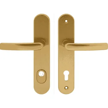 Dveřní kování COBRA BEZP.K. R111 PŘEKRYTKA Provedení: PZ (klika/klika), Povrch: F1 - stříbrný elox, Rozteč: 90 mm