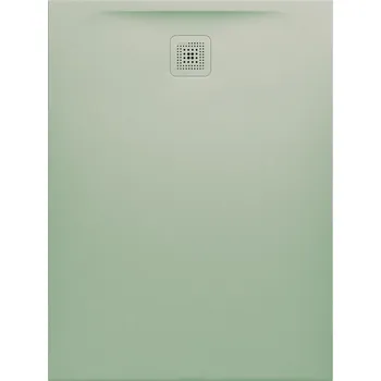 Sprchová vanička Laufen Pro - vanička obdélníková 120x100 s odtokem na kratší straně, Marbond světle šedá H2119530770001