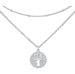 Ocelový dvojitý náhrdelník strom života Moris KMM106853