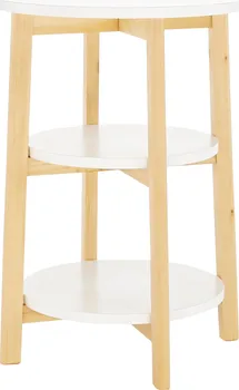 Konferenční stolek Tempo Kondela Kase 45,5 x 62,5 cm bílá/přírodní