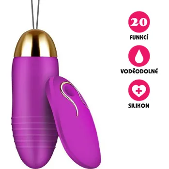 VšeNaSex.cz Bezdrátové vibrační vajíčko Silicone Bullet