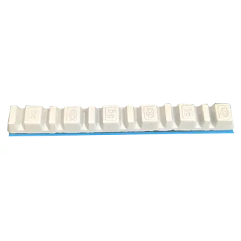 Sada na opravu pneumatiky SMW-45 závaží samolepicí MOTO 45g BÍLÉ 6x5g+6x2,5g), v=7 mm, š=10,0 mm