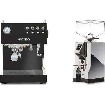 Kávovar Ascaso Steel DUO, Black + Eureka Mignon Specialita, CR chrome