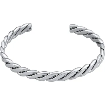 Náramek Ocelový proplétaný náramek Aura otevřený KMM136237