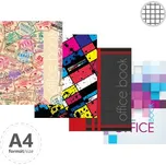 Záznamová kniha A4 čtvereček 96 listů