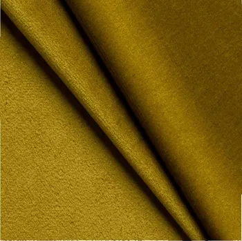 Velurová potahová látka, Velluto, Jantarově Zelená