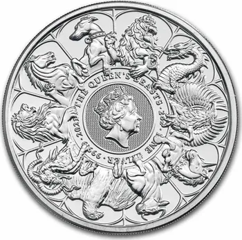The Royal Mint The Queen's Beasts Completer 2021 stříbrná mince 2 oz