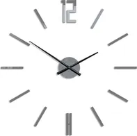 ModernClock Carlo 3D nalepovací hodiny 75 cm šedé
