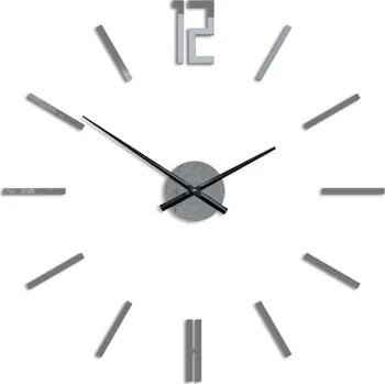 Hodiny ModernClock Carlo 3D nalepovací hodiny 75 cm šedé