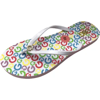 Dámské žabky Guess GBG dámské žabky rainbow s logem G bílé Velikost: 41