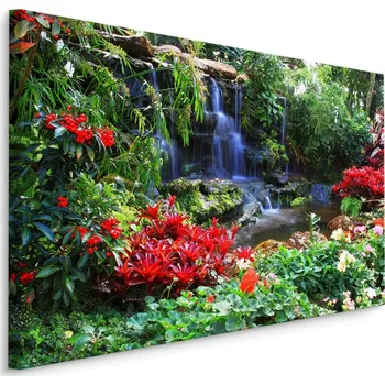 Plátno Vodopád V Tropické Zahradě Varianta: 40x30