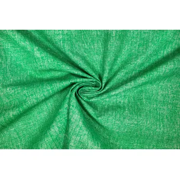 Bavlněné plátno melír trávově zelený