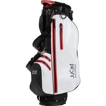 Golfový bag JuCad 2in1 Waterproof stand bag, černo/bílo/červený