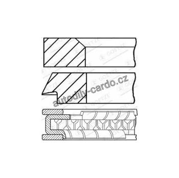 Blok motoru Sada pístních kroužků GOETZE 08-269900-00