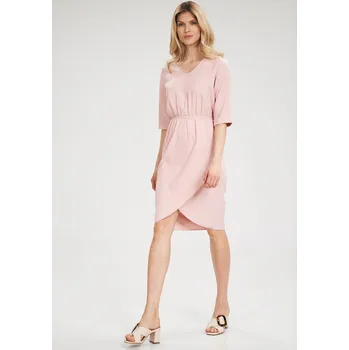 Dámská móda Světle růžové šaty M702 Pink Velikost: XL